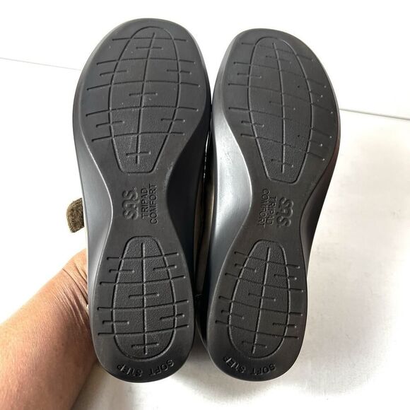 SAS Tripad Comfort Beige Leather Flats Slip On Shoes Womens 6.5 M Comfort Casual - Picture 11 of 11